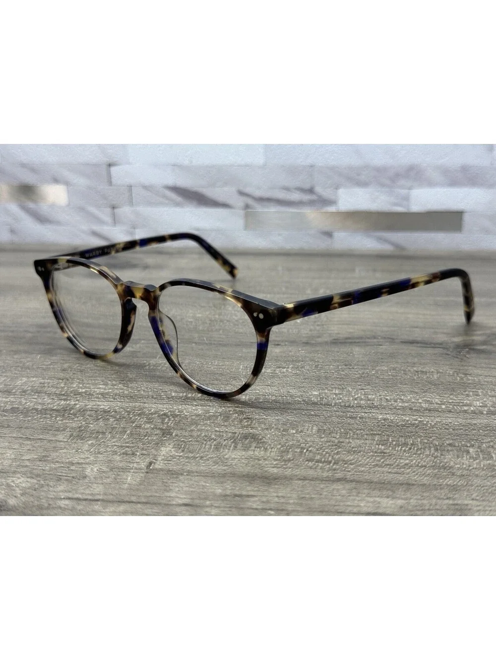 Warby Parker Blakeley M 252 Eyeglasses Tortoise Round Frame 50-18-142